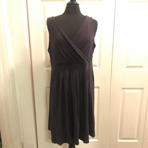 SLEEVELESS LANDS END FIT AND FLARE DRESS